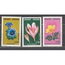 Andorra Francesa Correo 1975 Yvert 245/7 ** Mnh Flora