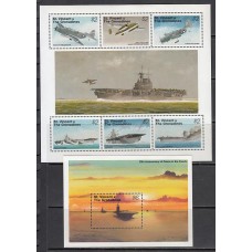 San Vicente - Correo Yvert 2466/71+H.300 ** Mnh Aviones