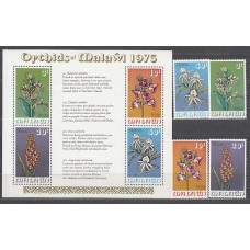 Malawi - Correo Yvert 247/50+Hb 40 ** Mnh  Flores