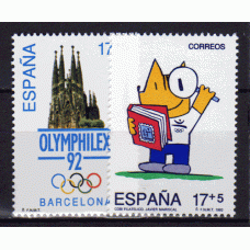 España II Centenario Correo 1992 Edifil 3218/9 ** Mnh