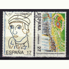 España II Centenario Correo 1992 Edifil 3224/5 usado