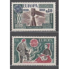 Andorra Francesa Correo 1976 Yvert 253/4 ** Mnh