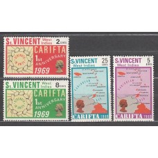 San Vicente - Correo Yvert 254/7 ** Mnh