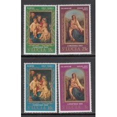 Santa Lucia - Correo Yvert 255/8 ** Mnh Navidad pinturas