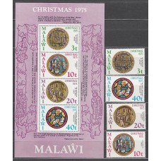 Malawi - Correo Yvert 255/8+Hb 42 ** Mnh  Navidad