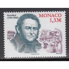 Monaco - Correo 2008 Yvert 2625 ** Mnh Personaje. Stendhal