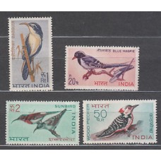 India - Correo Yvert 263/6 ** Mnh  Fauna aves