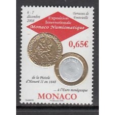 Monaco - Correo 2008 Yvert 2641 ** Mnh Numismatica