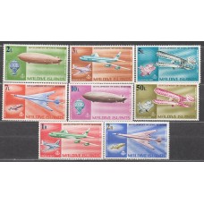 Maldives - Correo Yvert 265A/265H * Mh Zepelin