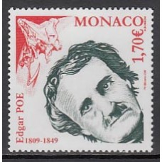 Monaco - Correo 2009 Yvert 2673 ** Mnh Personaje.  Edgar Poe