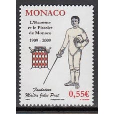 Monaco - Correo 2009 Yvert 2675 ** Mnh Deporte. Esgrima