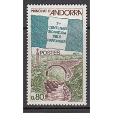 Andorra Francesa Correo 1978 Yvert 268 ** Mnh