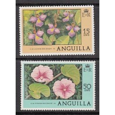 Anguilla Correo Yvert 270+274 ** Mnh Flores