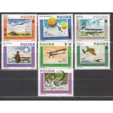 Polonia - Correo 1984 Yvert 2751/57 ** Mnh Aviones