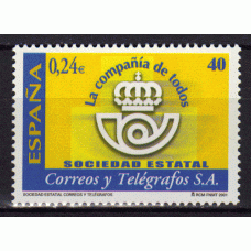 España II Centenario Correo 2001 Edifil 3815 ** Mnh