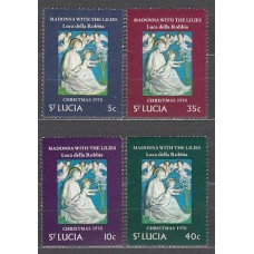 Santa Lucia - Correo Yvert 284/7 ** Mnh Navidad