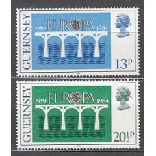 Guernsey - Correo 1984 Yvert 286/7 ** Mnh Europa