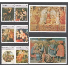 Grenada - Correo 1996 Yvert 2871/6+H.427/8 ** Mnh Navidad