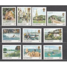 Guernsey - Correo 1984 Yvert 290/9 ** Mnh Vistas de la isla