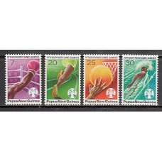 Papua y Nueva Guinea - Correo Yvert 291/4 ** Mnh Deportes