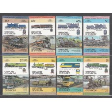 San Vicente-Grenadines - Correo Yvert 295/310 ** Mnh  Trenes