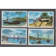 San Vicente-Grenadines - Correo Yvert 30/3 ** Mnh Vistas de Bequia