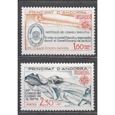 Andorra Francesa Correo 1982 Yvert 300/1 ** Mnh Europa