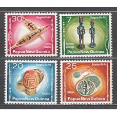 Papua y Nueva Guinea - Correo Yvert 301/4 ** Mnh Artesania