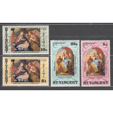 San Vicente - Correo Yvert 302/5 ** Mnh Navidad