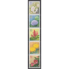 Japon - Correo 2001 Yvert 3042/6 ** Mnh  Flores