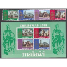 Malawi - Correo Yvert 307/10+Hb 53 ** Mnh  Navidad