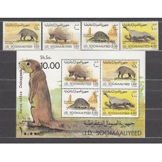 Somalia - Correo Yvert 311/4+Hb 15 ** Mnh  Fauna