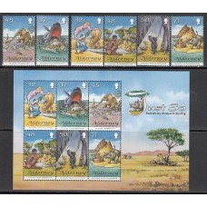 Alderney Correo Yvert 315/20+H.20 ** Mnh Literatura