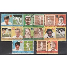 San Vicente-Grenadines - Correo Yvert 315/30 ** Mnh Jugadores de criket