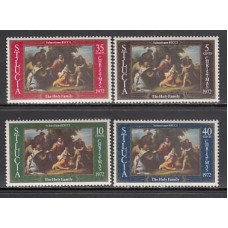 Santa Lucia - Correo Yvert 322/5 ** Mnh Navidad