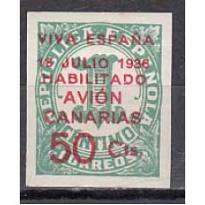 Canarias Correo 1937 Edifil 8 * Mh