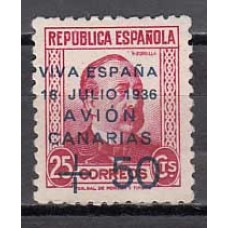 Canarias Correo 1937 Edifil 14 (*) Mng