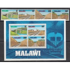 Malawi - Correo Yvert 330/3+Hb 55 ** Mnh  Trenes