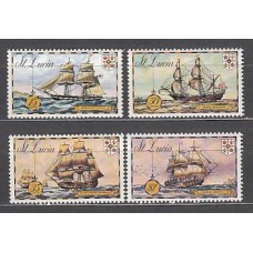 Santa Lucia - Correo Yvert 332/5 ** Mnh Barcos