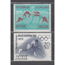 India - Correo Yvert 340/1 ** Mnh  Olimpiadas de Munich