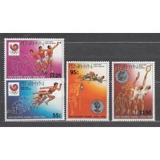 Penrhyn - Correo Yvert 341/4 ** Mnh Deportes. Olimpiadas de Seoul