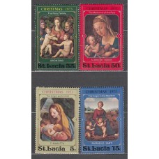 Santa Lucia - Correo Yvert 343/6 ** Mnh Navidad