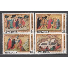 Santa Lucia - Correo Yvert 350/3 ** Mnh Pinturas