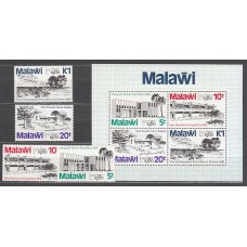 Malawi - Correo Yvert 350/3+Hb 58 ** Mnh