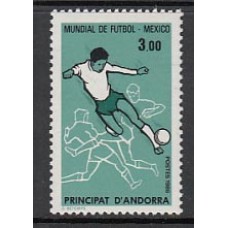 Andorra Francesa Correo 1986 Yvert 350 ** Mnh Futbol