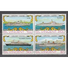 San Vicente - Correo Yvert 353/6 ** Mnh Barcos