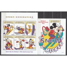 San Vicente - Correo Yvert 3611/6+H.431 ** Mnh Walt Disney