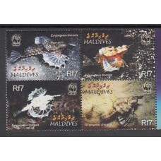 Maldives - Correo Yvert 3654/7 ** Mnh  Fauna marina