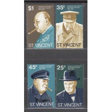 San Vicente - Correo Yvert 368/71 ** Mnh Winston Churchill