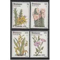 Botswana - Correo Yvert 373/6 ** Mnh  Navidad flora